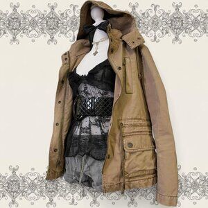 Vintage Ann Taylor Loft brown utility jacket